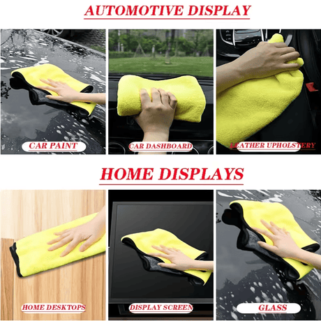 Reusable Absorbent Towel for Vehicle Cleaning and Detailing
