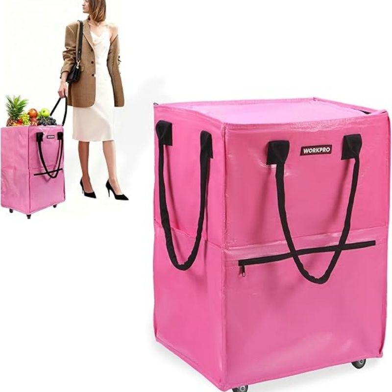 practical Rolling Shopping Tote with Wheels