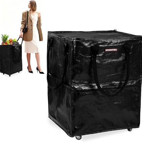 practical Rolling Shopping Tote with Wheels
