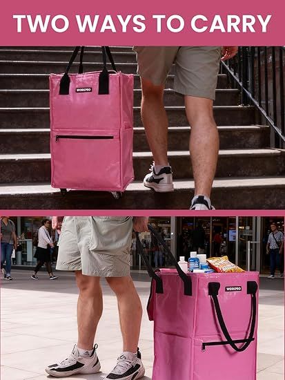 practical Rolling Shopping Tote with Wheels