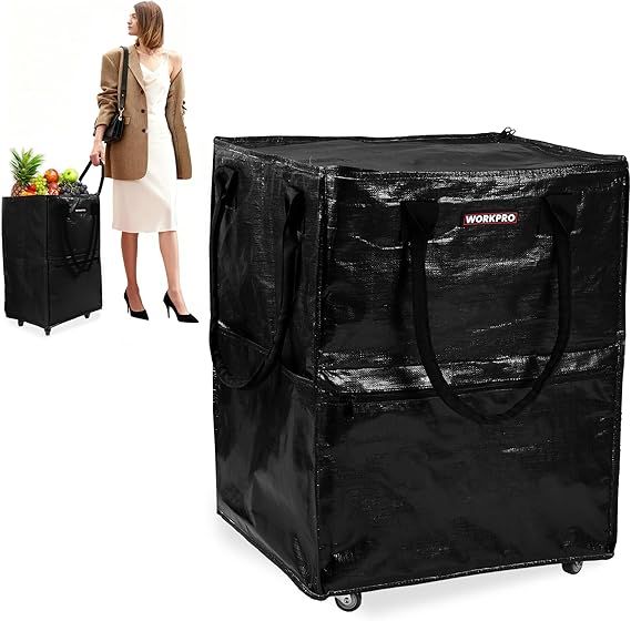 practical Rolling Shopping Tote with Wheels