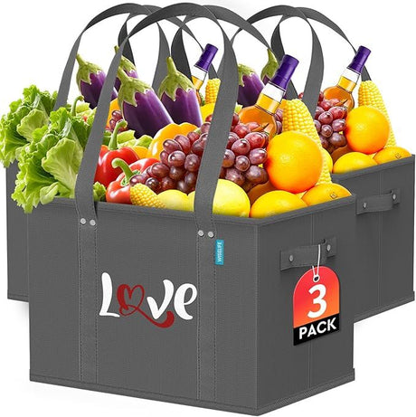 practical Reusable Grocery Bags – Foldable Shopping Totes