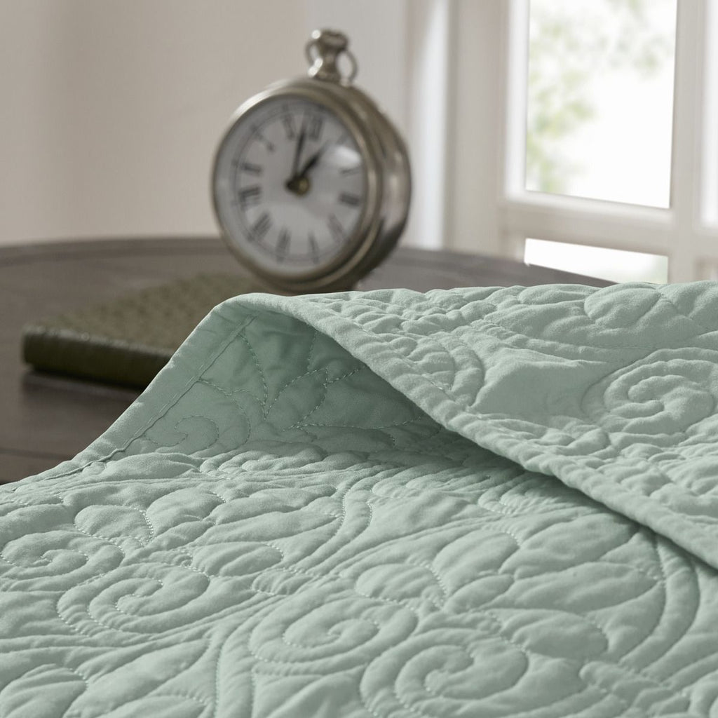 Seafoam Reversible Twin Bedspread Set
