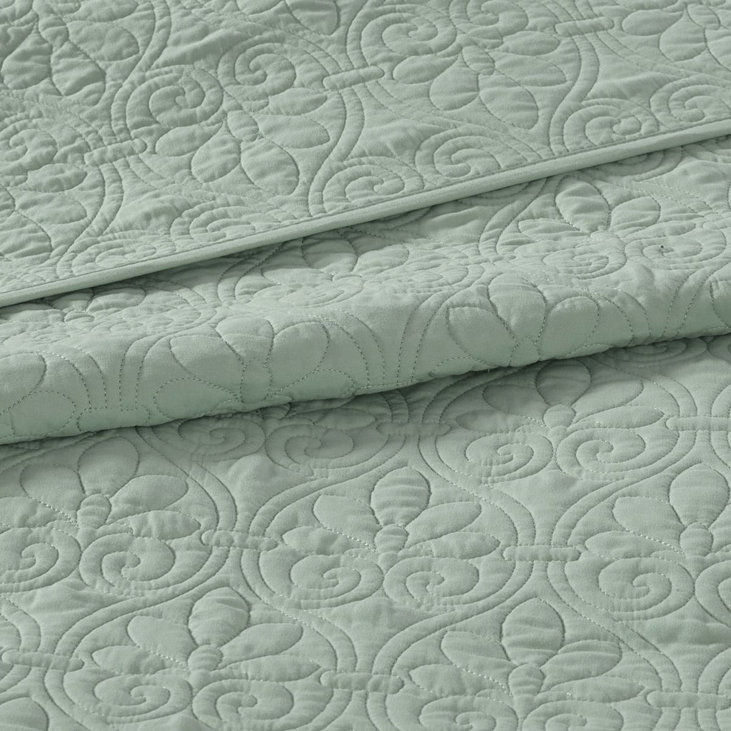 Seafoam Reversible Twin Bedspread Set