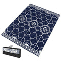 Reversible Lantern Outdoor Rug with String Lights
