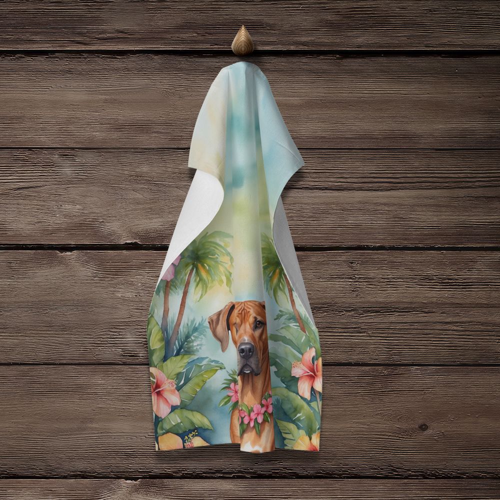 Rhodesian Ridgeback Luau Kitchen and Guest Towel