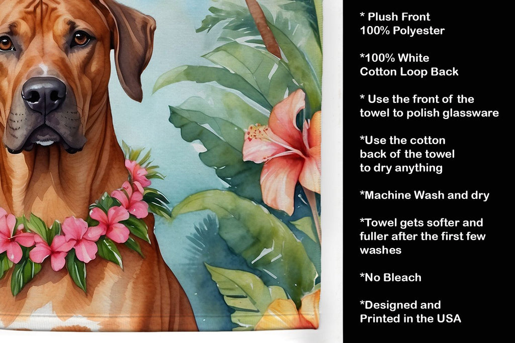 Rhodesian Ridgeback Luau Kitchen and Guest Towel