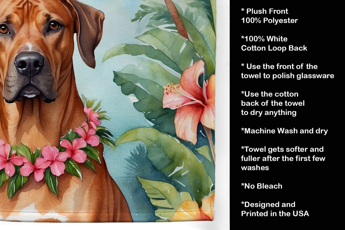Rhodesian Ridgeback Luau Kitchen and Guest Towel