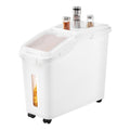 Rolling Rice and Dry Food Bin with Sealed Storage