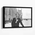 Rik Mayall as Alan B’Stard Floating Framed Wall Art