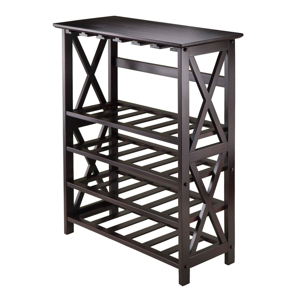 Rio Wine Rack and Bar with Glass Hanger
