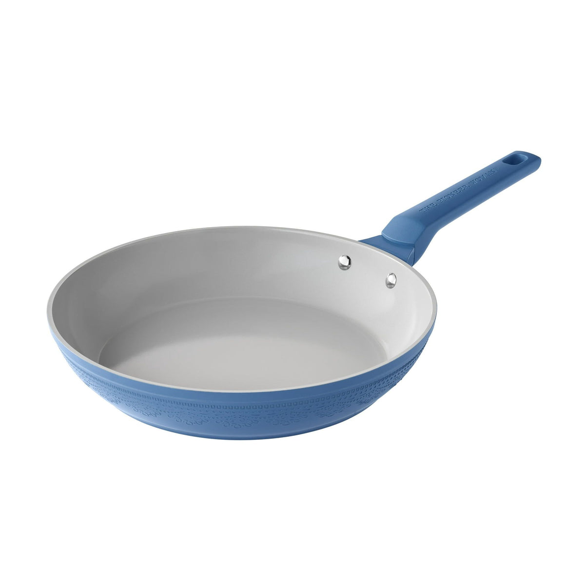 Riverside Blue Frying Pan with Embossed Lace Detail