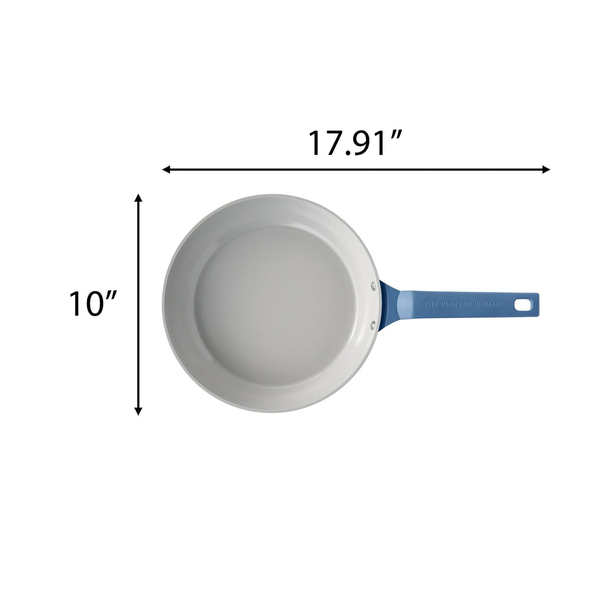 Riverside Blue Frying Pan with Embossed Lace Detail