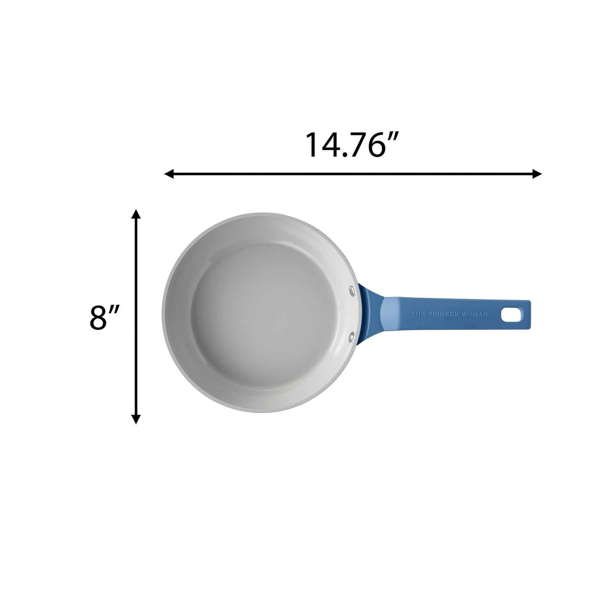 Riverside Blue Embossed Frying Pan with Spatula