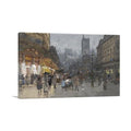 Rivoli Street With Saint-Jacques Tower Paris Canvas Art