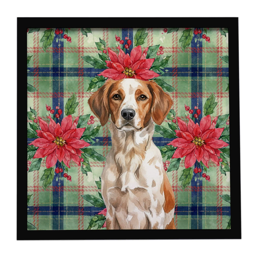 Roan Brittany Christmas Poinsettias Framed Wall Art