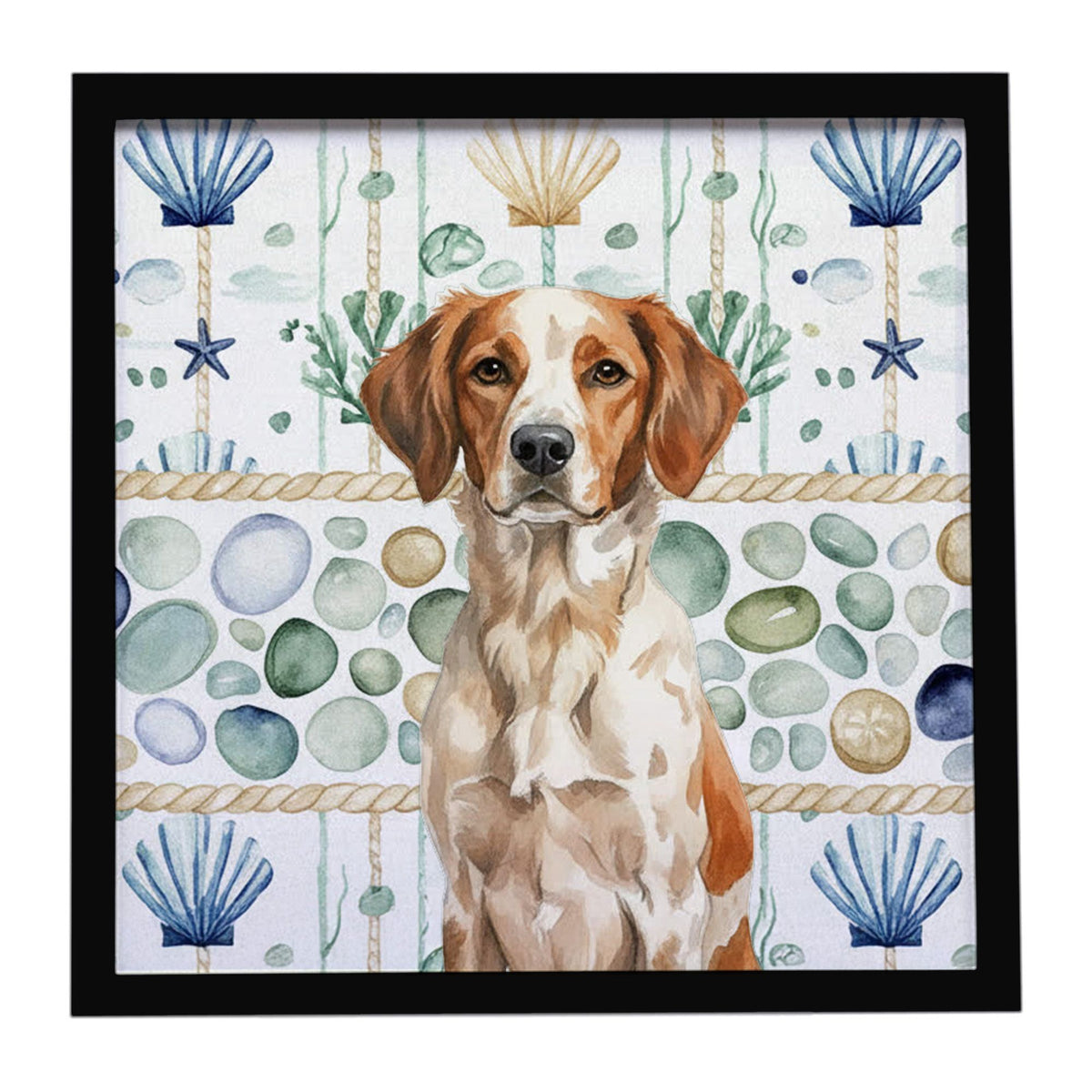 Roan Brittany Coastal Sea Glass Framed Print