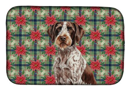 German Wirehaired Pointer Christmas Dish Mat