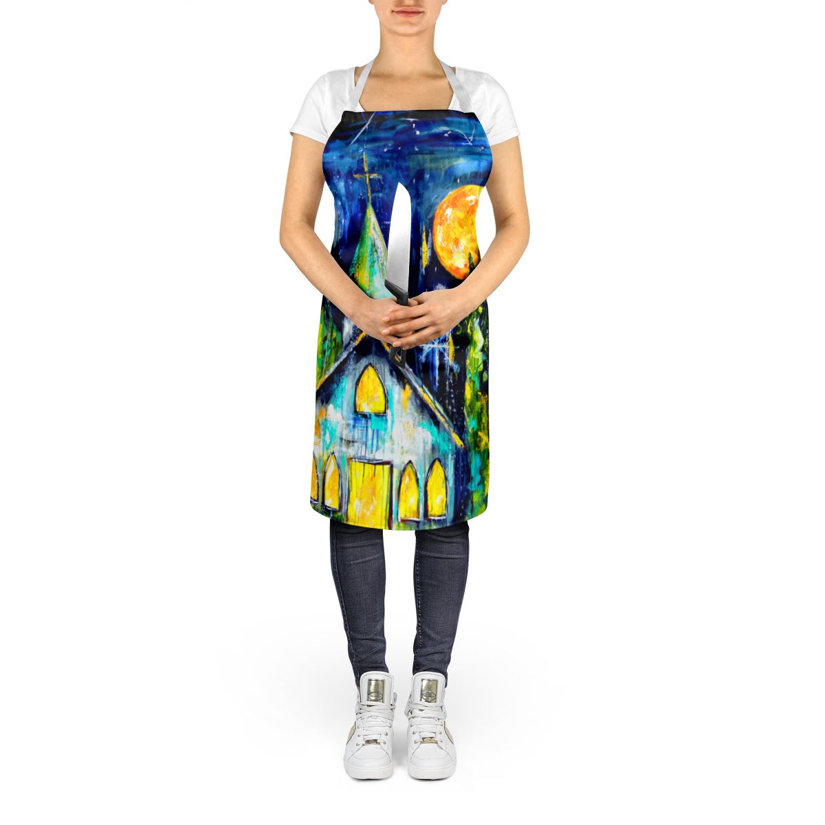Rock of Ages Church Full-Color Bib Apron