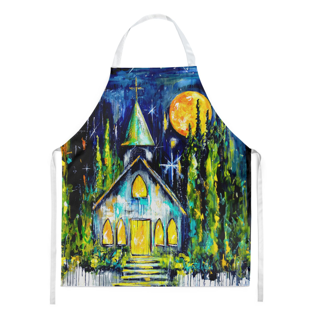 Rock of Ages Church Full-Color Bib Apron
