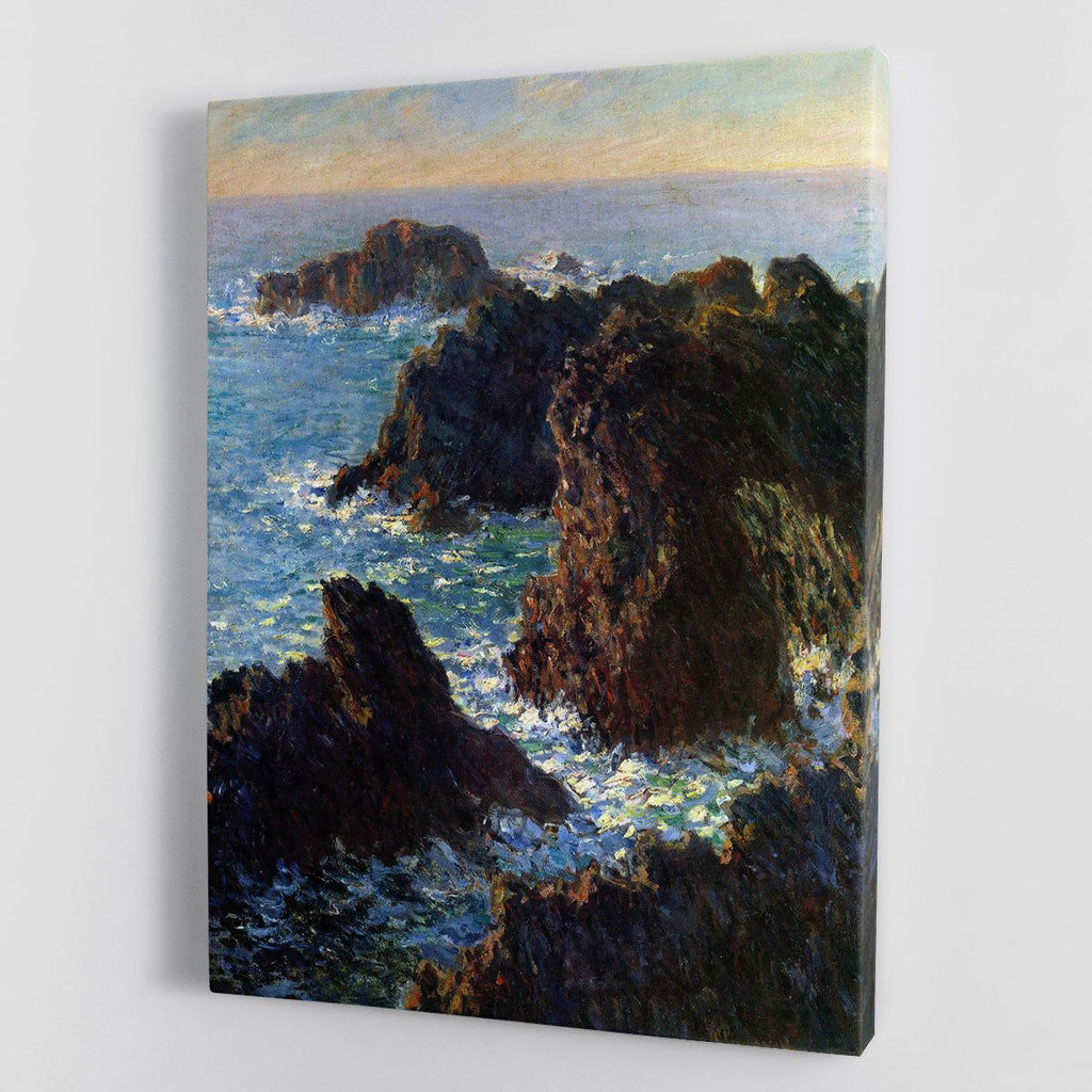 Monet Rocky Peaks at Belle-Île Wall Art