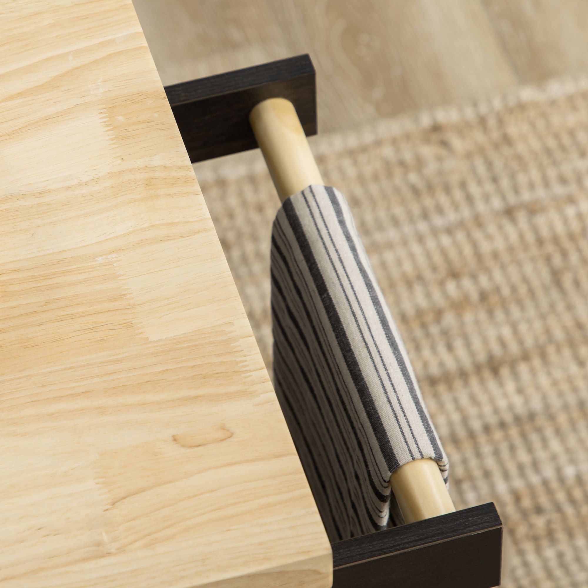 Space-Saving Rolling Kitchen Cart with Drawers and Spice Rack