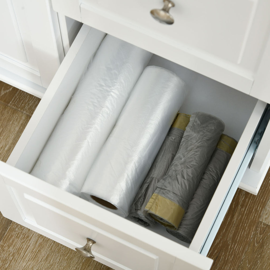 Rolling Kitchen Island Cart with Drop Leaf, Drawers, and Storage Cabinet