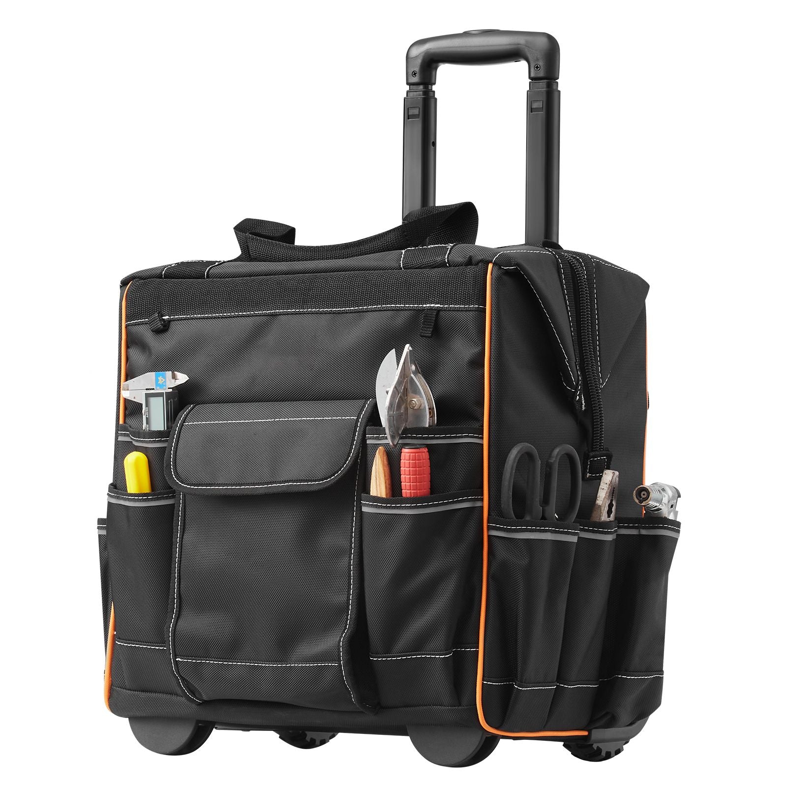 practical Rolling Tool Bag with Smooth Mobility and Stable Base