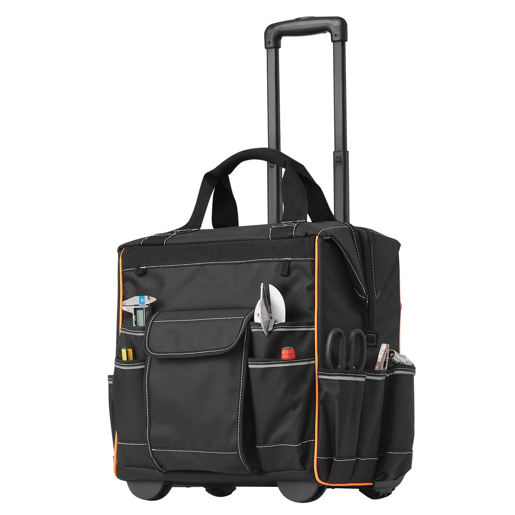 practical Rolling Tool Bag with Smooth Mobility and Stable Base