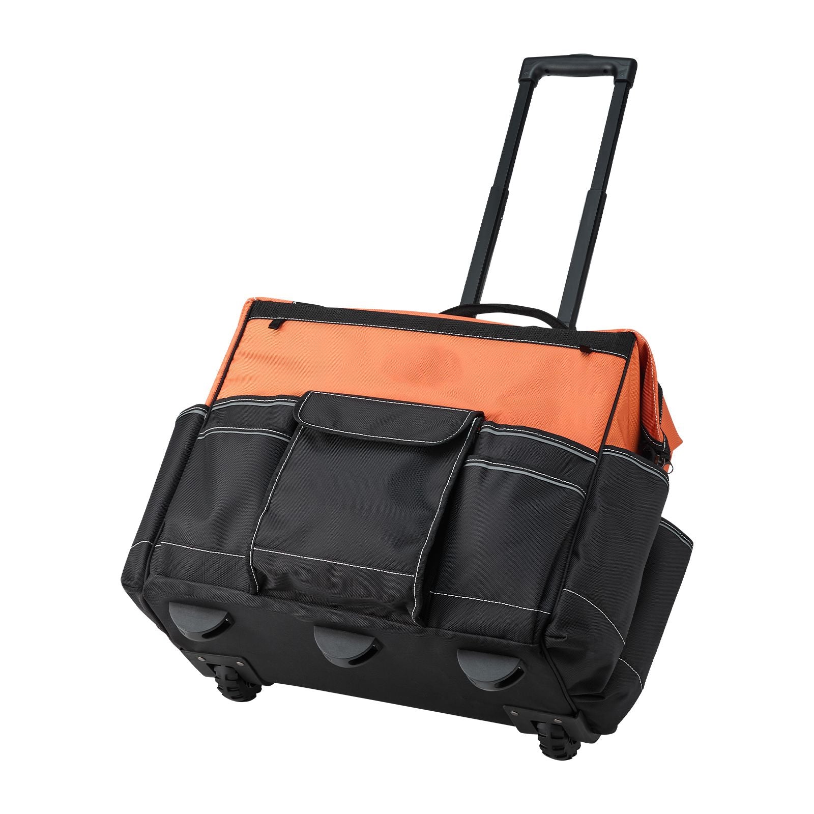 Rolling Tool Bag with Capacity, 27 Pockets, everyday and Stable