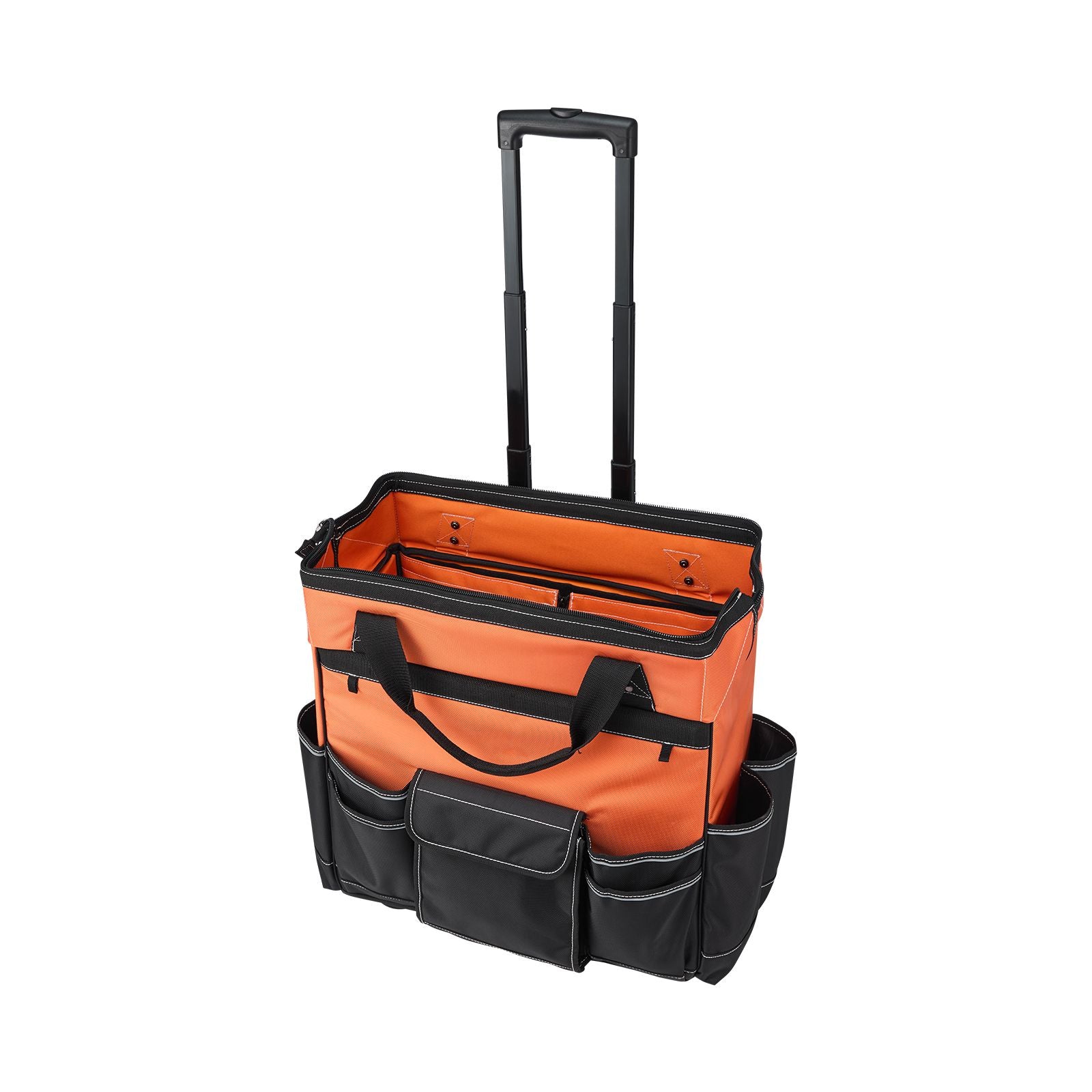 Rolling Tool Bag with Capacity, 27 Pockets, everyday and Stable