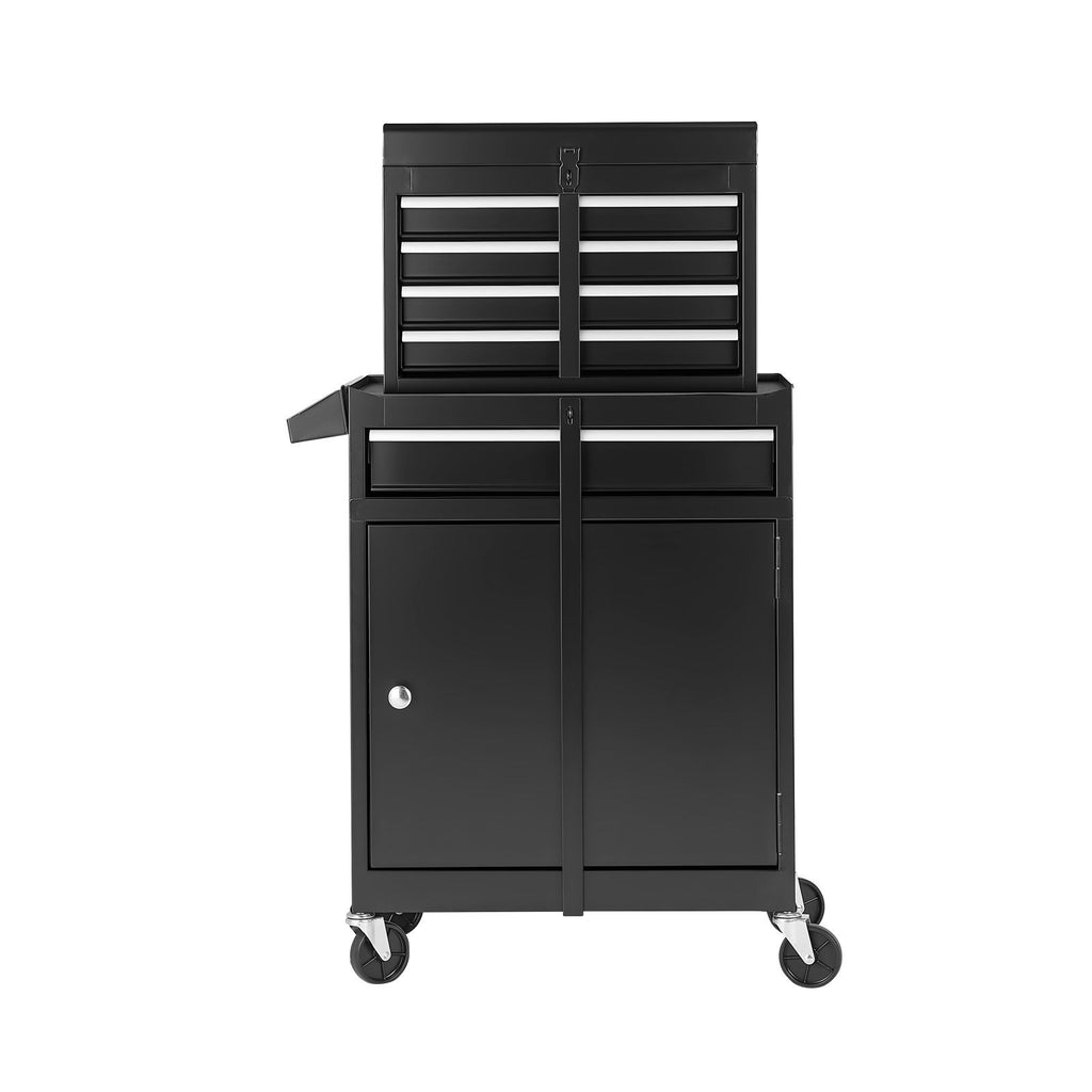 Rolling Tool Chest, 2-in-1 Detachable Design with Lock Bar and EVA Protection