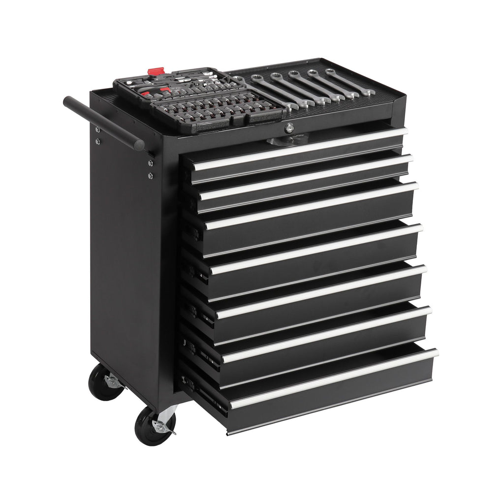 Rolling Tool Chest with 7-Drawer Tool Box with Wheels Multifunctional Tool Cart Mechanic Tool Storag