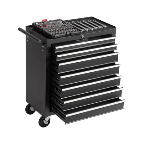 Rolling Tool Chest with 7-Drawer Tool Box with Wheels Multifunctional Tool Cart Mechanic Tool Storag