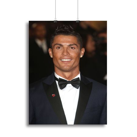 Ronaldo Wearing Poppy Football Wall Art