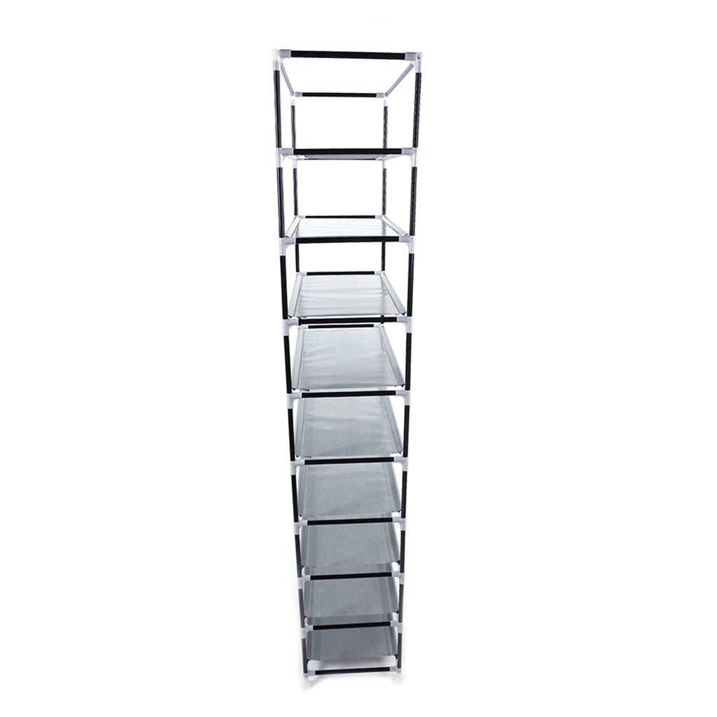 10-Layer 9-Lattice Non-woven Fabric Shoe Rack – Compact & Stylish Storage