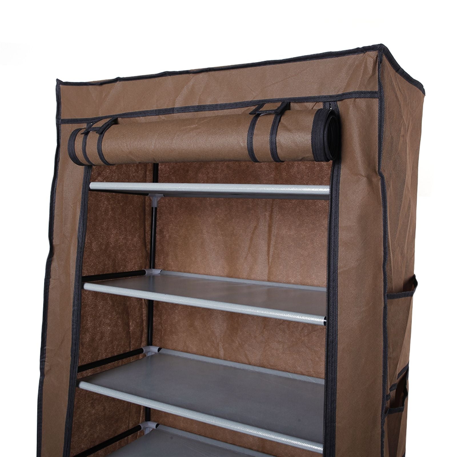 10-Layer 9-Lattice Non-woven Fabric Shoe Rack – Compact & Stylish Storage