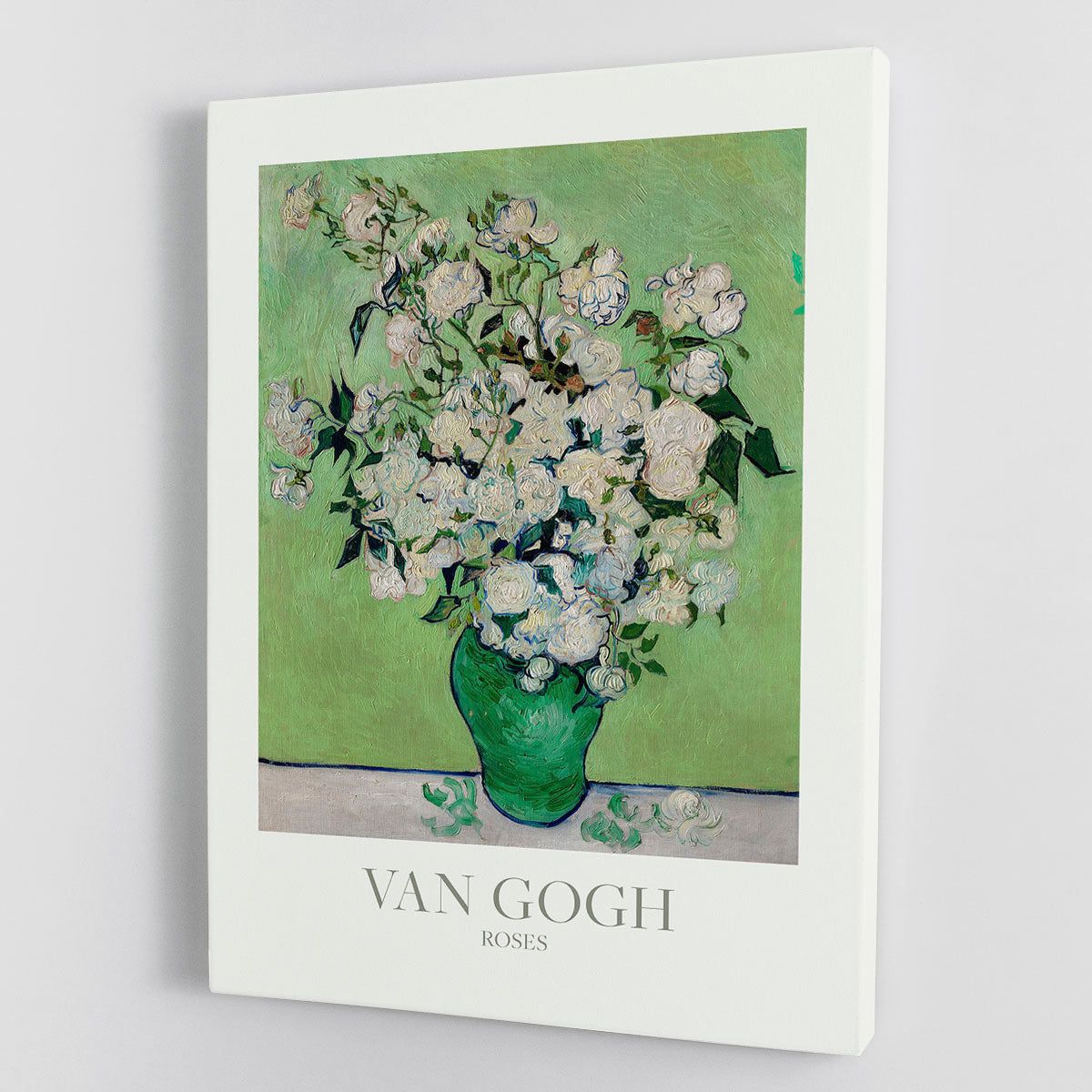 Roses Titled Floral Canvas Wall Art