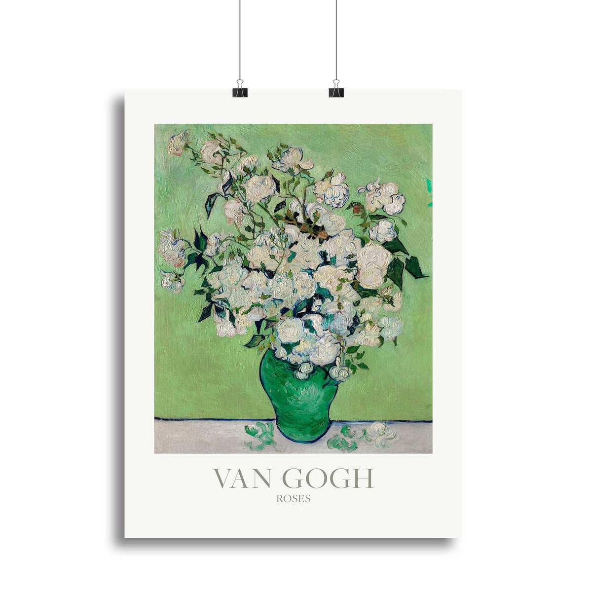 Roses Titled Floral Canvas Wall Art