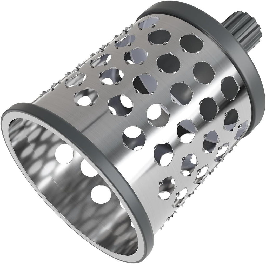 Hand-Cranked Rotary Grater with Interchangeable Drums