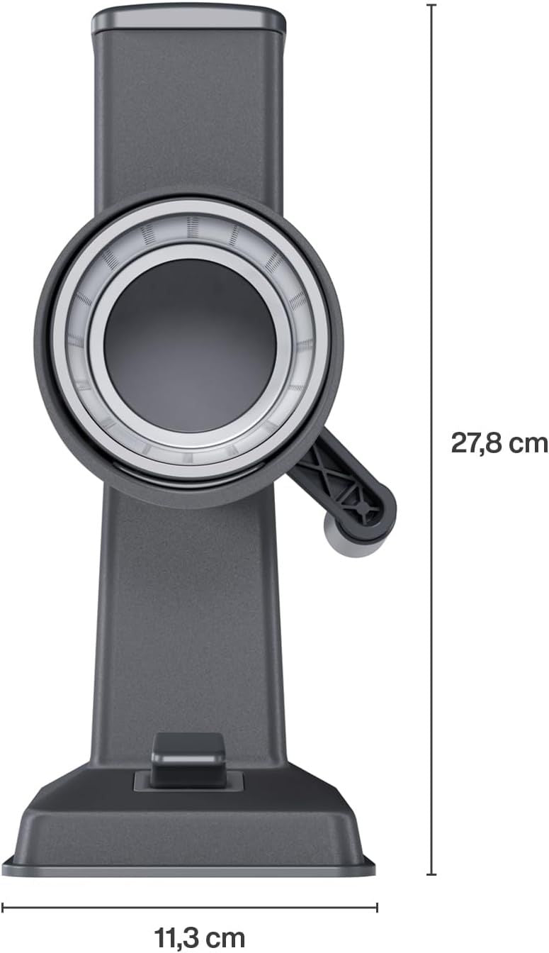Hand-Cranked Rotary Grater with Interchangeable Drums