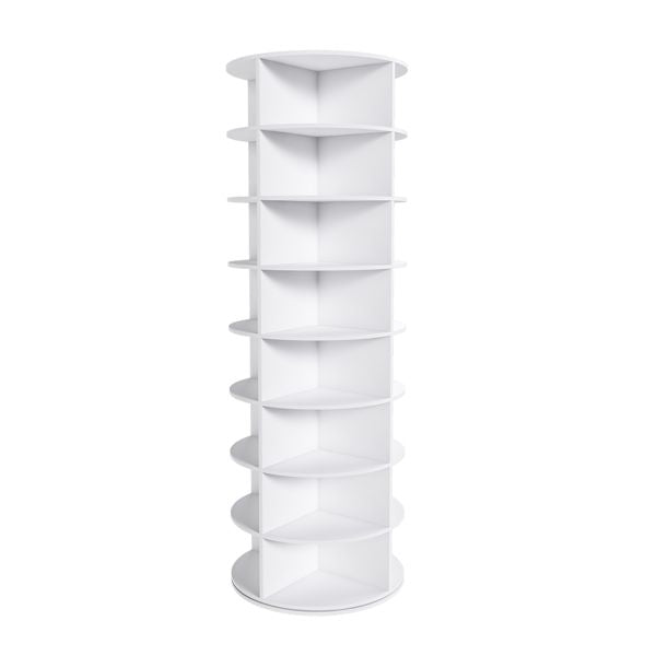 Easily Organize Your Footwear with a Space-Saving Rotating Shoe Rack