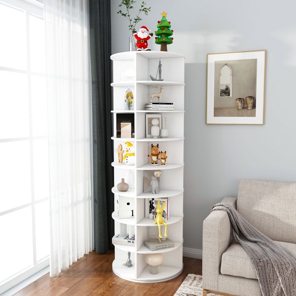 Easily Organize Your Footwear with a Space-Saving Rotating Shoe Rack