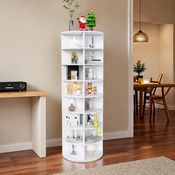 Easily Organize Your Footwear with a Space-Saving Rotating Shoe Rack