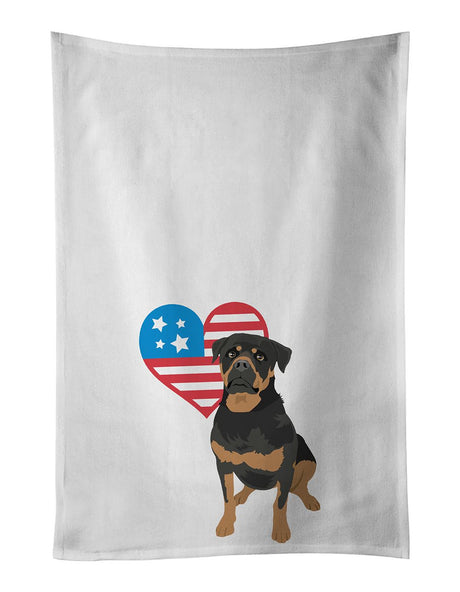 Patriotic Rottweiler Kitchen Towel Pair