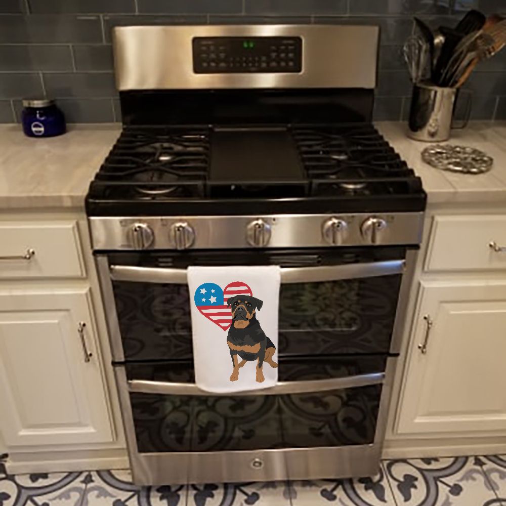 Patriotic Rottweiler Kitchen Towel Pair