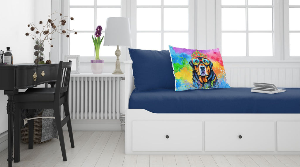 Rottweiler Hippie Dawg Decorative Pillowcase
