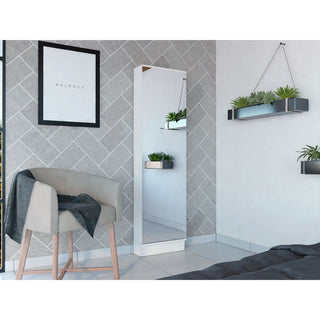 Ruan XL Shoe Rack with Mirror – Five Interior Shelves