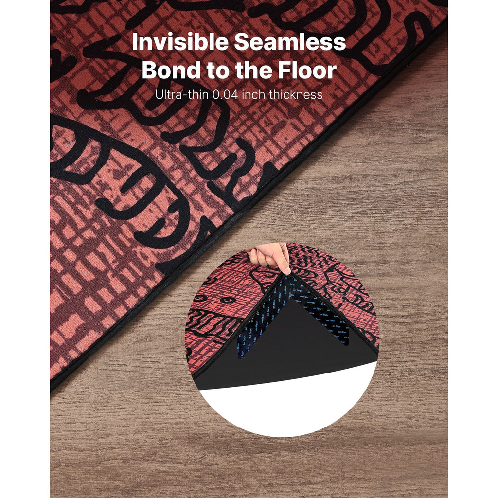 12-Pack Rug Gripper – Strong Adhesive, Residue-Free, Non-Slip Carpet Stickers for Hardwood Floors