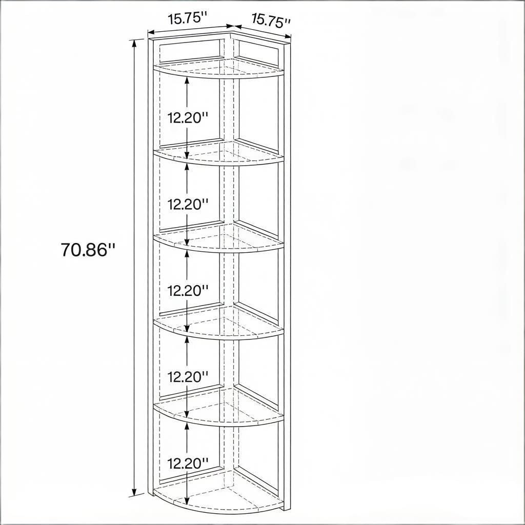 Rustic Corner Shelf for Display and Everyday Storage